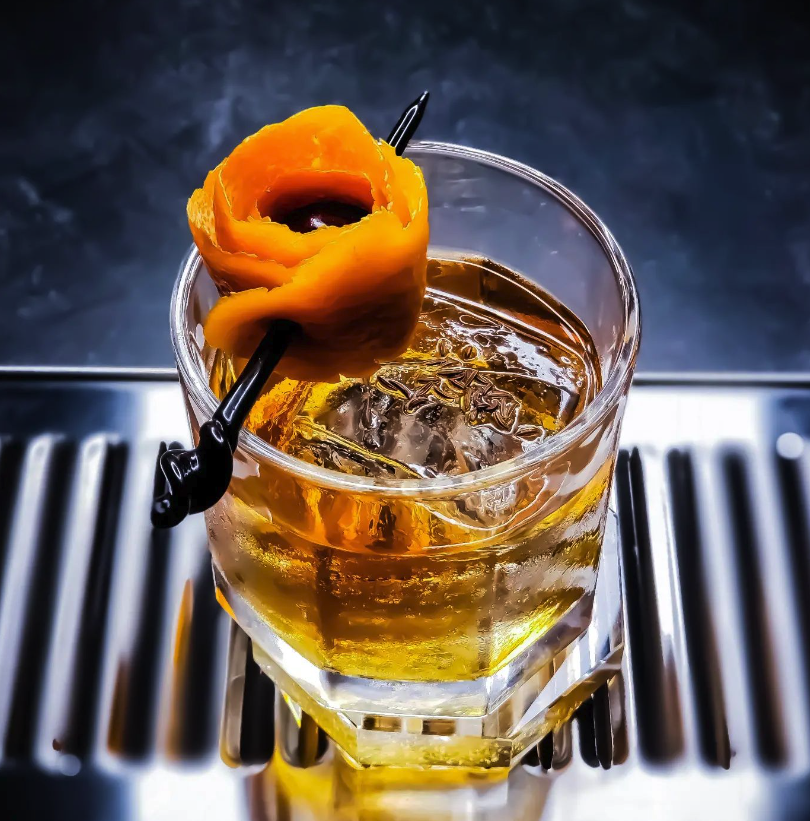 yellow cocktail drink